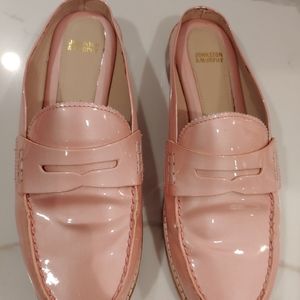 Johnston & Murphy Patent Leather Pink Mules